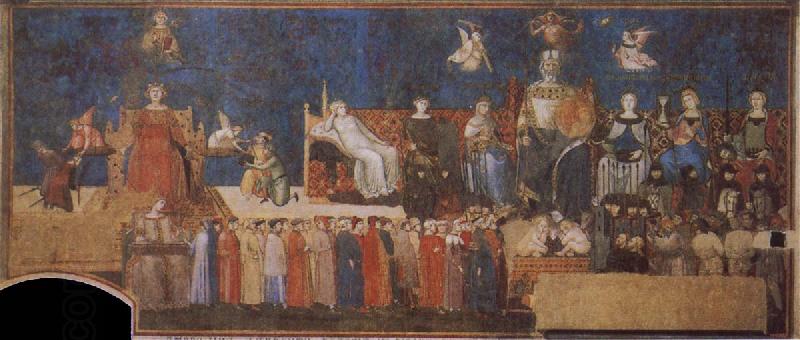 Ambrogio Lorenzetti Allegory of the Good Goverment China oil painting art